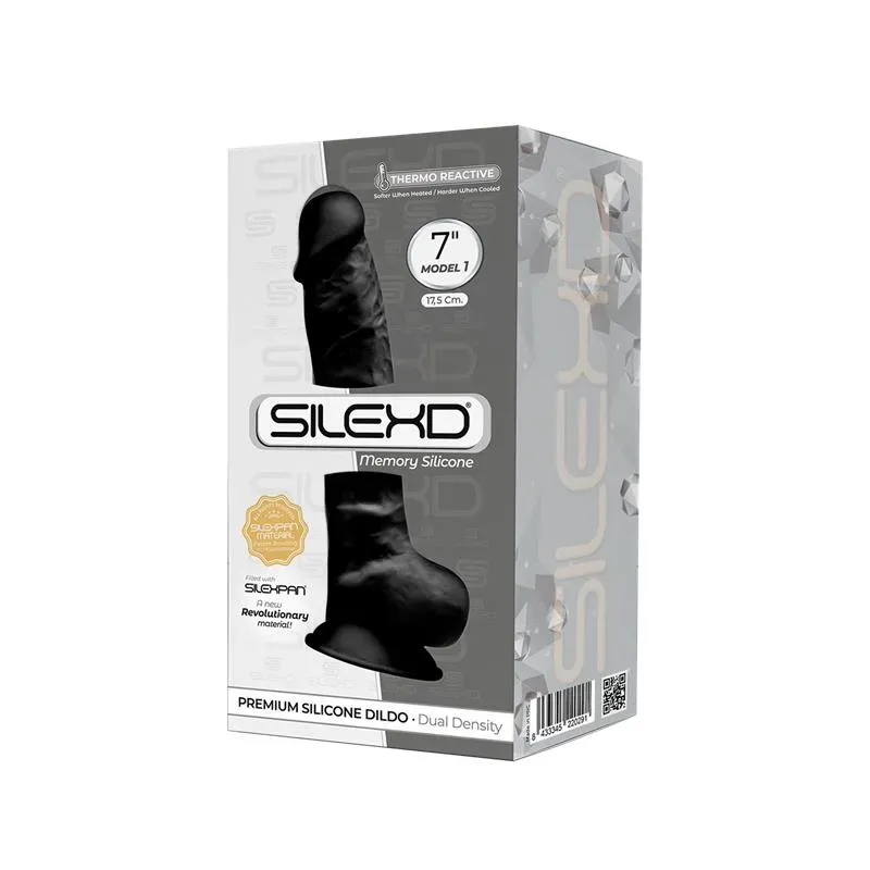 Dildo Dual Density Mod. 1 - 7 Negro – Dildos