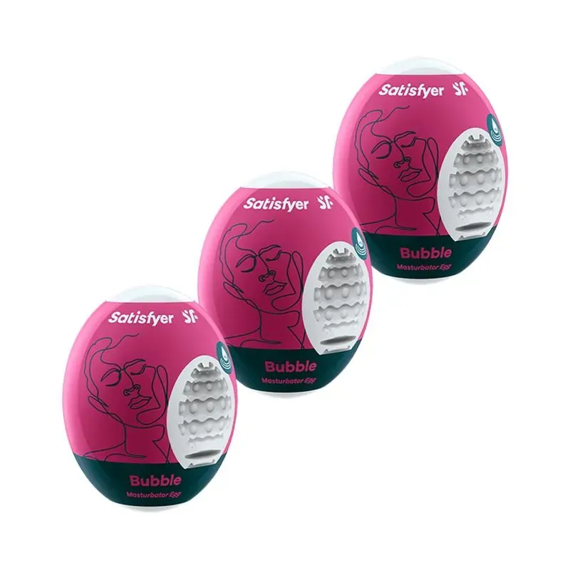Set 3 Huevos Masturbadores Modelo Bubble – Masturbadores Ella