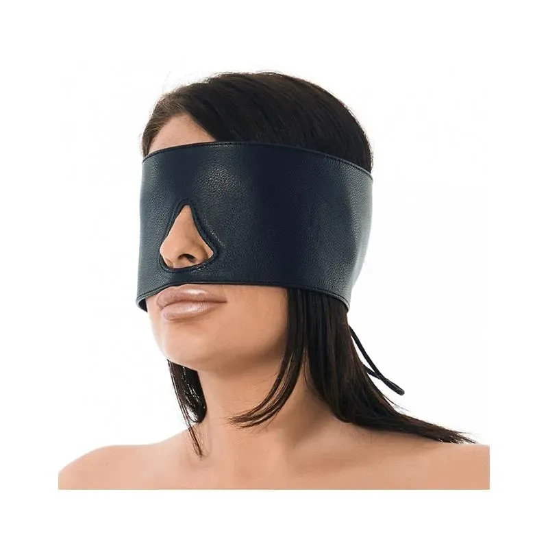 Antifaz Cuero con Abertura en la Nariz Ajustable – Esposas y Antifaces
