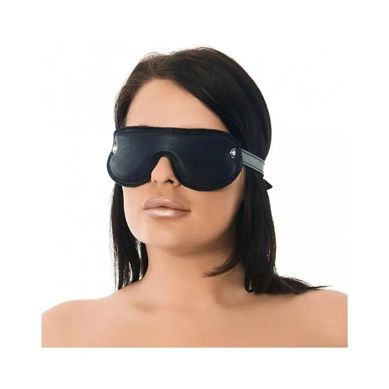 Antifaz Cuero Acolchado Ajustable – Esposas y Antifaces
