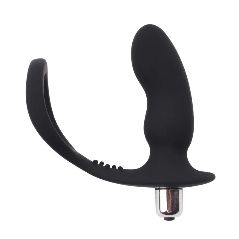 Anillo para el Pene con Plug Anal Negro – Accesorios Pene