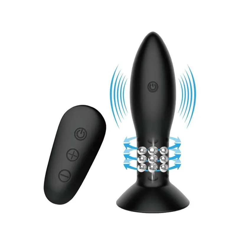Plug Anal Inflable con Vibración y Rotación Control Remoto Mr. Play – Anal