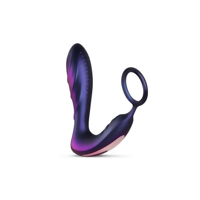 Black Hole Plug Anal con Anillo para el Pene/Testículos con Control Remoto USB – Anal