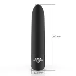 Shoty Bala Vibradora USB 10 Velocidades Potente Motor Negro