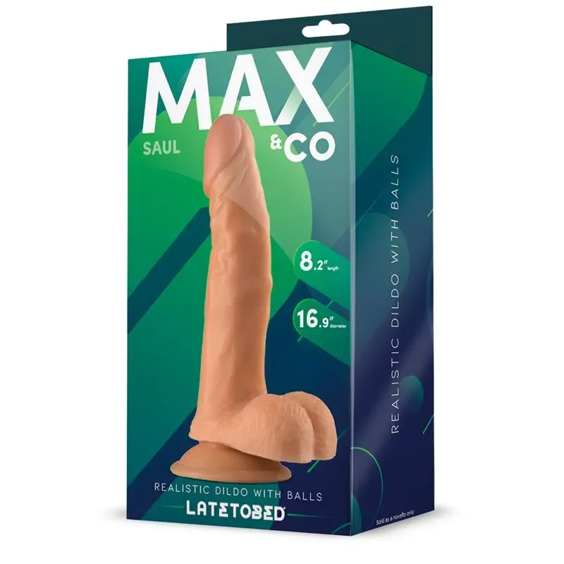 Saul Dildo Realista con Testículos Natural 8,25 - 21 cm – Dildos