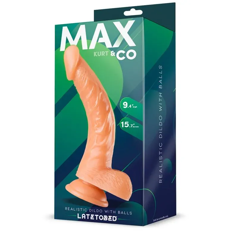 Kurt Dildo Realista con Testículos Natural 9,4 - 24 cm – Dildos