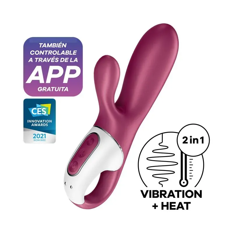 Hot Bunny Vibrador con Conejito Efecto Calor APP Satisfyer Connect – Vibradores