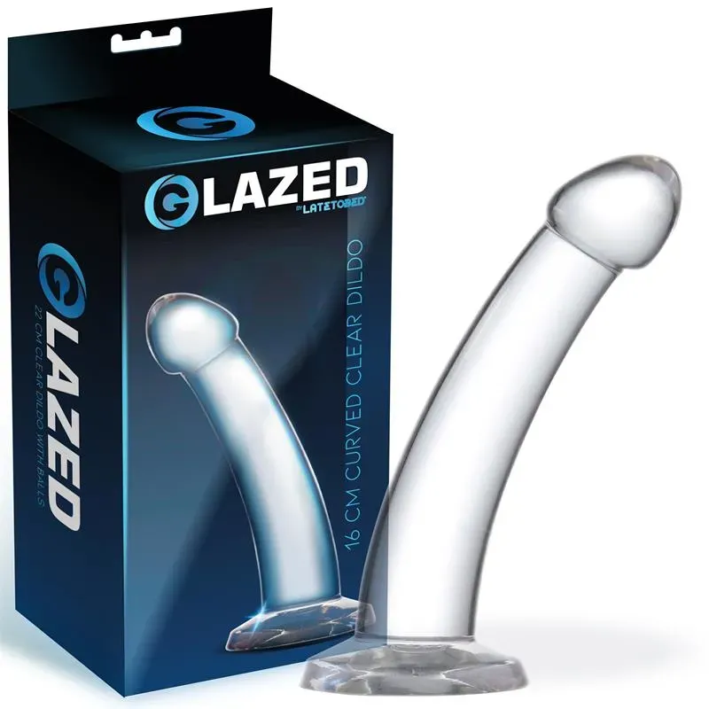 Dildo Curvado Material Cristalino 16 cm – Dildos