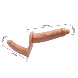 Arnés con Dildo Doble Realista