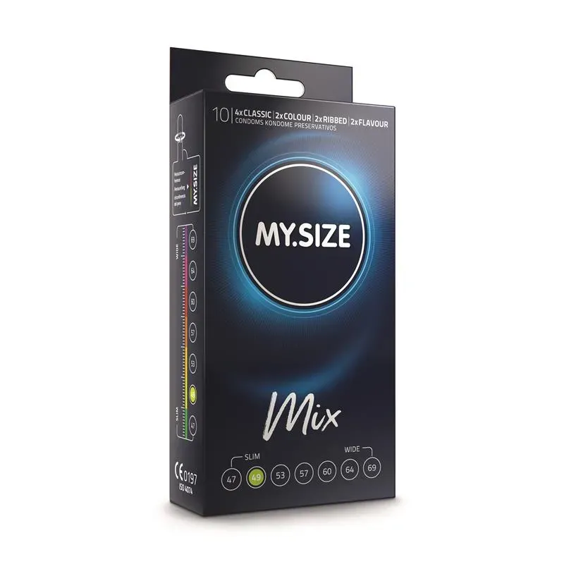My Size Mix Talla 49 Caja de 10 Uds – Gama Natural