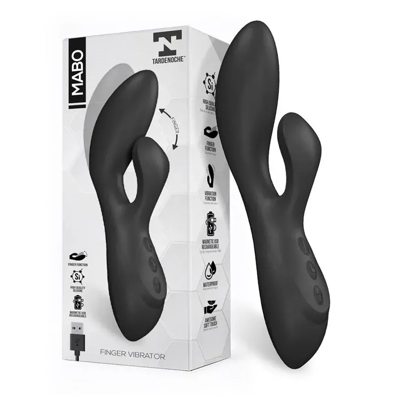 Mabo Vibrador Punto G Movimiento Finger Silicona Unibody – Vibradores