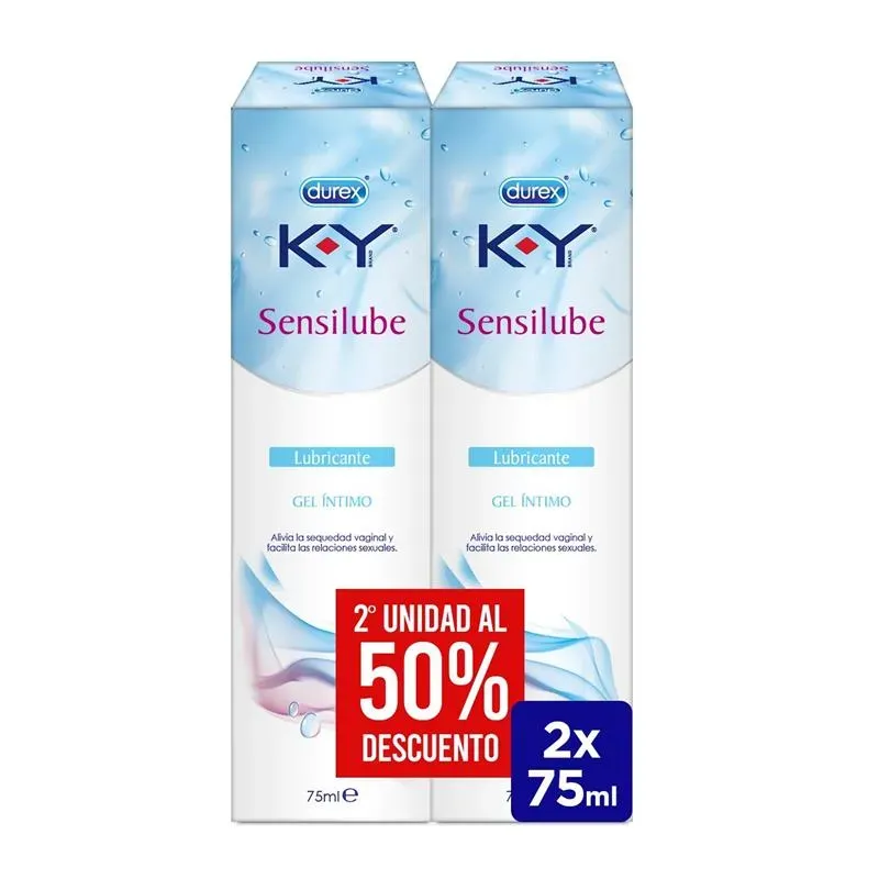 Lubricante Base Agua Duplo KY Sensilub 75ml – Base de Agua