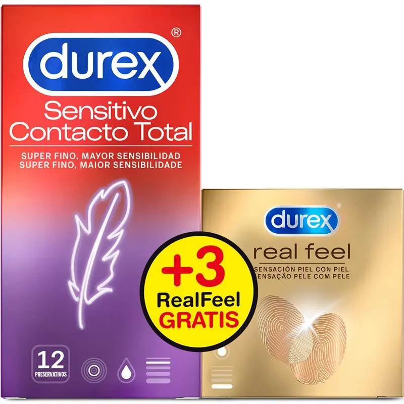 Pack Contacto Total 12 ud y Real Feel 3u ud – Gama Natural