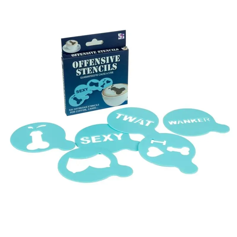 Pack de 12 Moldes Offensive Stencils – Complementos/Artículos Divertidos