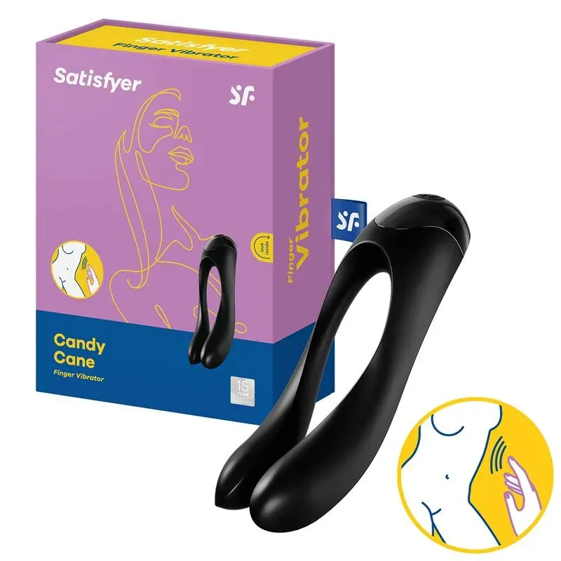 Vibrador Candy Cane Negro – Estimuladores
