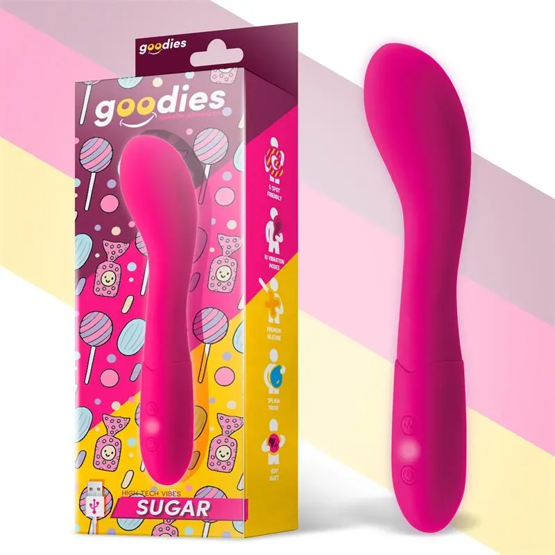 Sugar Vibrador Punto G USB Silicona Fushsia – Vibradores