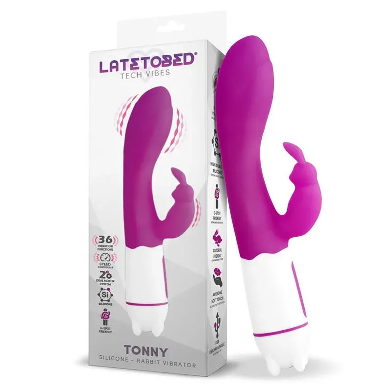 Tonny Vibrador USB Punto G 36 Funciones Silicona Púrpura – Vibradores
