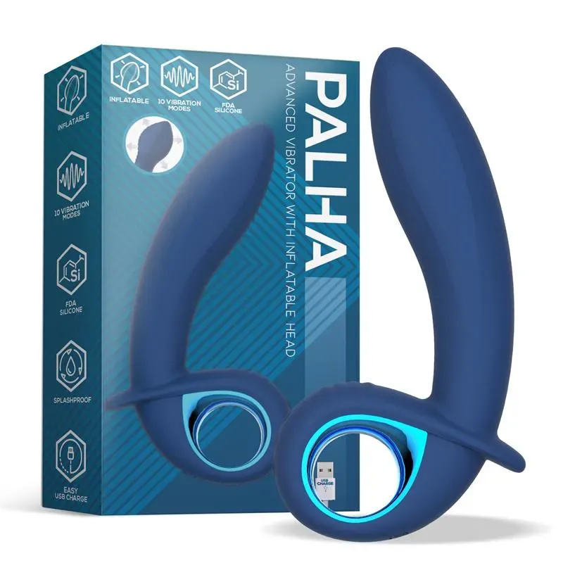 Vibrador Alpha Advanced con Función de Inflado y Vibración USB Silicona – Estimuladores