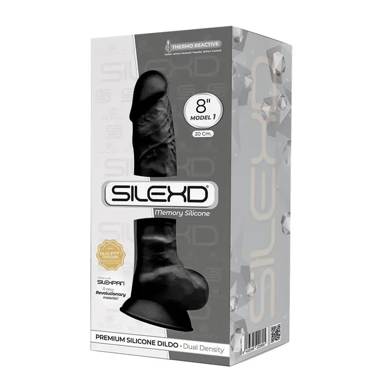 Dildo Dual Density Mod. 1 - 8 Negro – Dildos