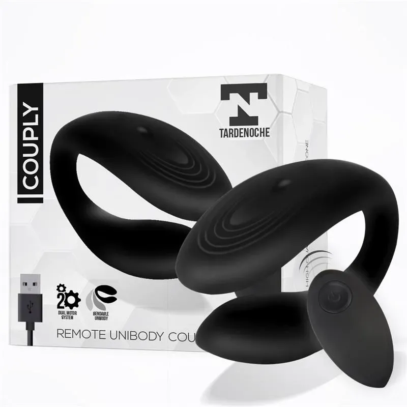Couply Juguete para Parejas con Control Remoto USB Unibody Silicona Líquida – Estimuladores