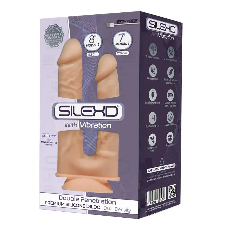 Dildo Doble Penetración 2 Motores Natural – Dildos