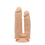 Dildo Doble Penetración 2 Motores Natural