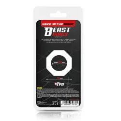 Anillo para el Pene Súper Flexible Poligonal 2.2 cm Transparente