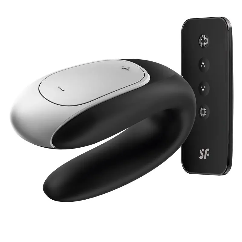 Double Fun Vibrador para Parejas con APP y Control Remoto Negro – Estimuladores