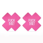 Pack Pezoneras Cruz Negro y Rosa FUCK ME