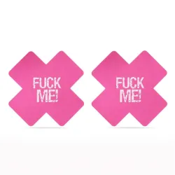 Pack Pezoneras Cruz Negro y Rosa FUCK ME