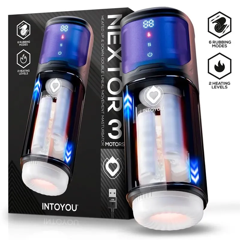 Nextor Masturbador Automático Avanzado, Función Fricción y Calor – Masturbadores Ella