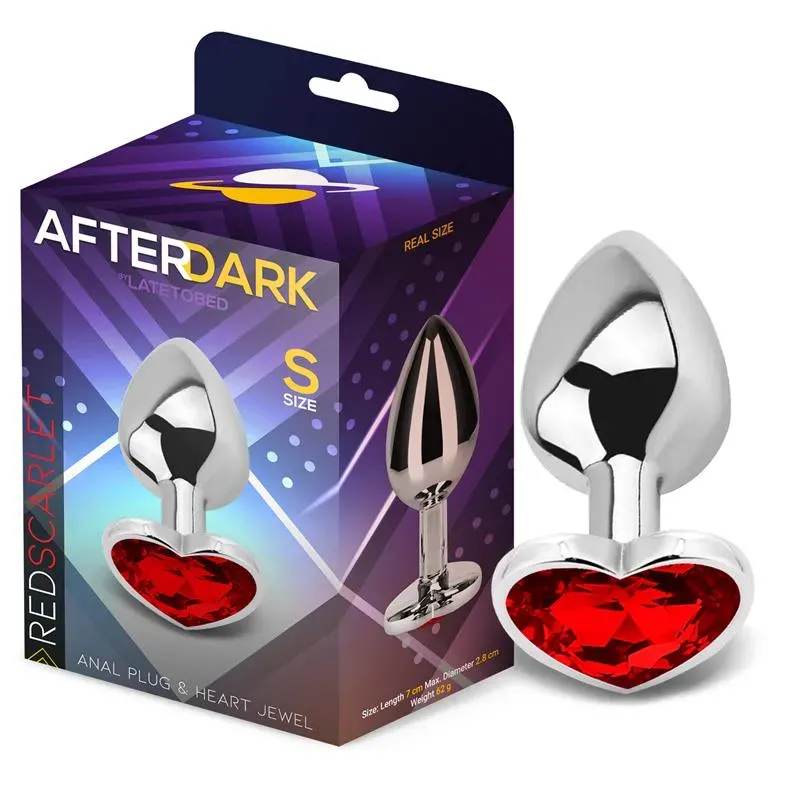 Plug Anal Joya de Corazón Red Scarlet Talla S – Anal