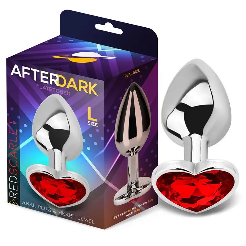 Plug anal Base Corazón Red Scarlet Talla L – Anal