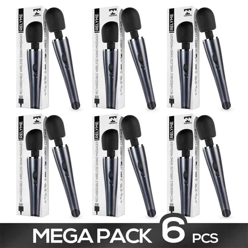 Pack de 6 Relyme Masajeador Silicona Recargable – Packs