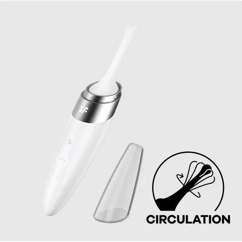 Twirling Delight Estimulador Giratorio Blanco – Estimuladores