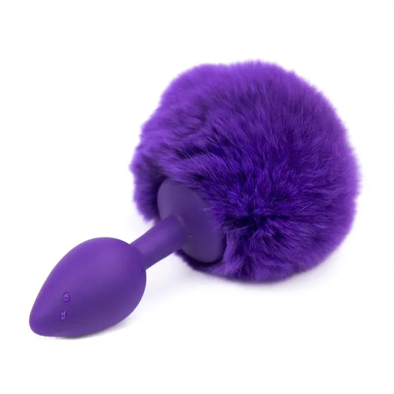 Plug Anal con Pompón Púrpura Talla S – Anal