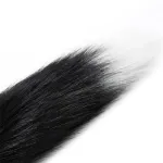 Plug Anal con Cola de Zorro Negro y Blanco