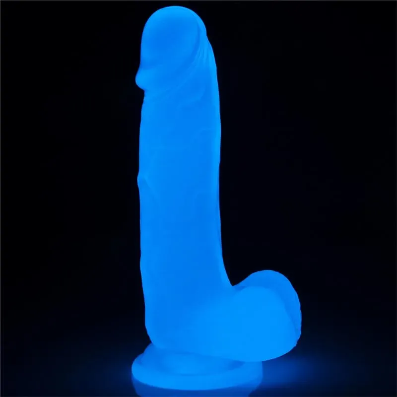 Dildo Lumino 7.5 Luz Azul – Dildos