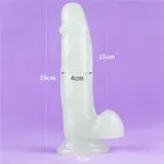 Dildo Lumino 7.5 Luz Azul