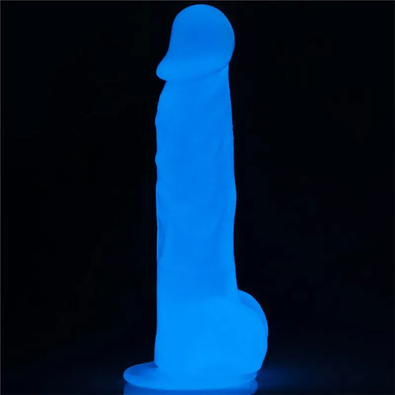 Dildo 8.5 Lumino Luz Azul – Dildos