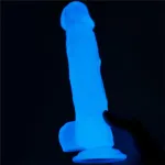 Dildo 8.5 Lumino Luz Azul
