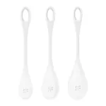 Set 3 Bolas Suelo Pélvico Yoni Power 1 Blanco