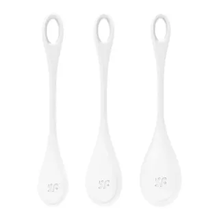 Set 3 Bolas Suelo Pélvico Yoni Power 1 Blanco