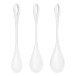 Set 3 Bolas Suelo Pélvico Yoni Power 1 Blanco