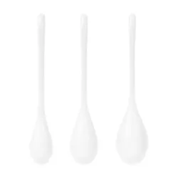 Set 3 Bolas Suelo Pélvico Yoni Power 1 Blanco