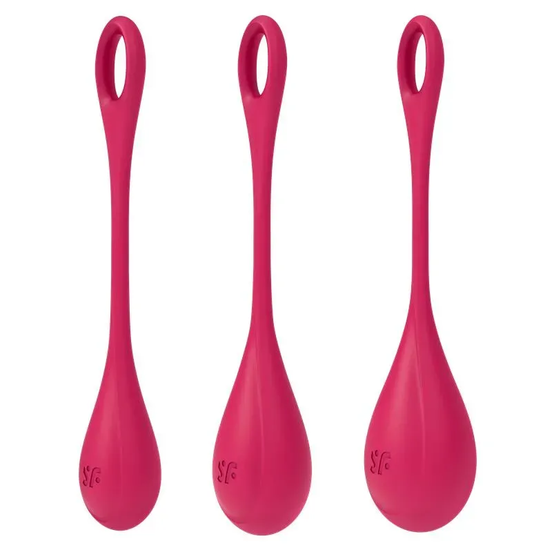 Kit 3 Bolas Suelo Pélvico Yoni Power 1 Rojo – Bolas