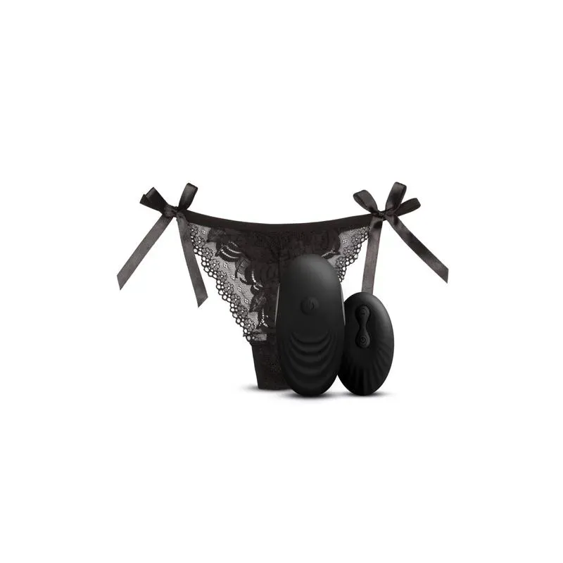 Tanga con Estimulador y Control Remoto No. 3 Negro – Estimuladores