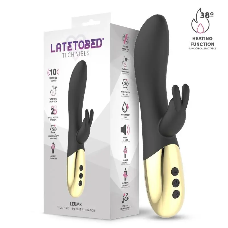 Leums Vibrador Rabbit con Función de Calor Punto G USB Magnético – Vibradores