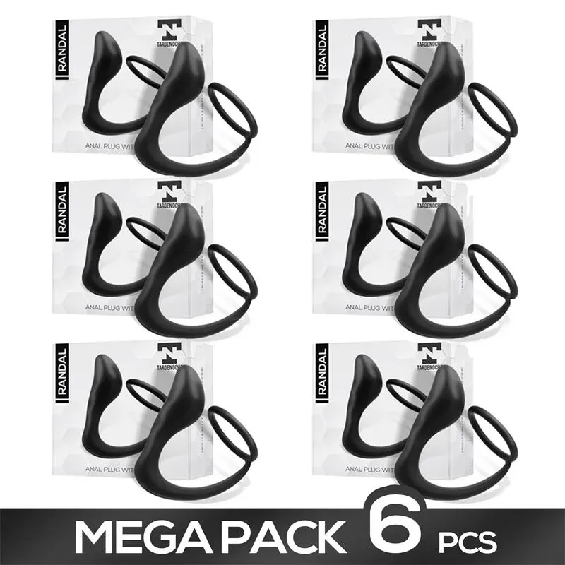Pack de 6 Randal Plug Anal con Anillo para el Pene – Packs