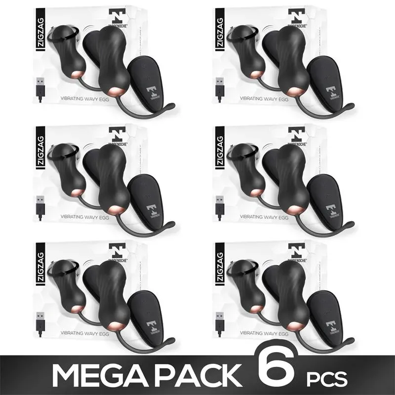Pack 6 Zigzag Huevo Virbador Zigzageante y Vibrador Control Remoto – Packs